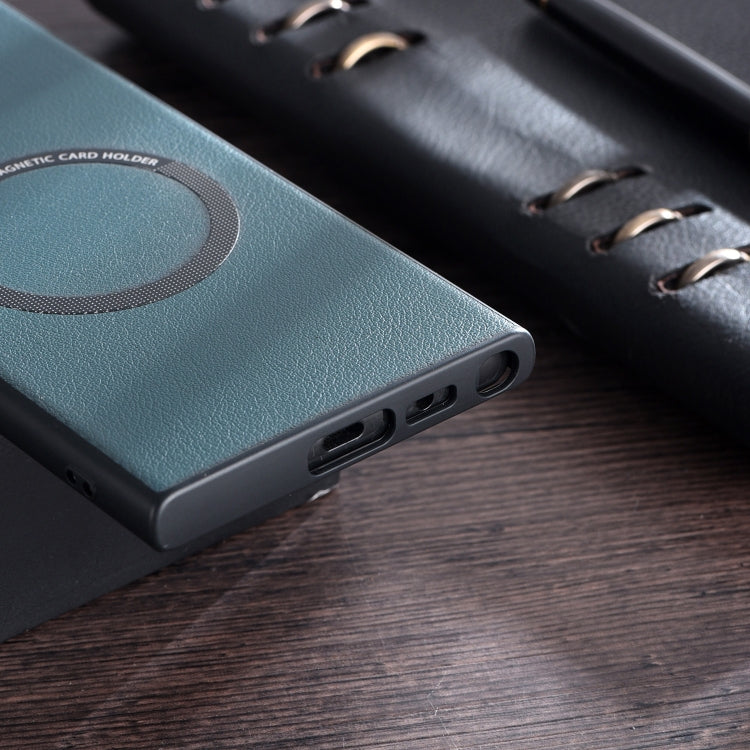 For Samsung Galaxy S23 5G Cloth Texture PU MagSafe Magnetic Phone Case(Black) - Galaxy S23 5G Cases by PMC TechLife | Online Shopping South Africa | PMC TechLife