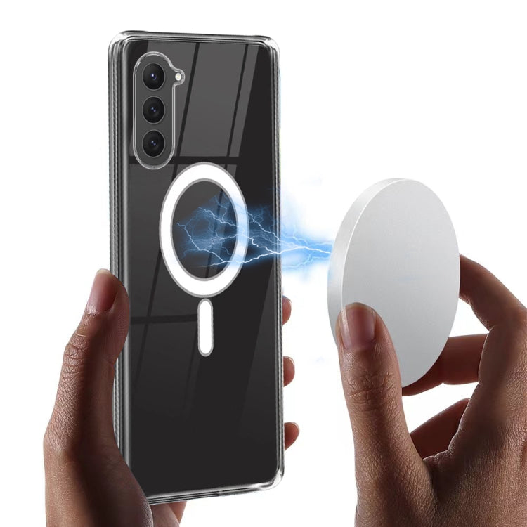 For Samsung Galaxy S23+ 5G MagSafe Magnetic Acrylic TPU Phone Case(Transparent) - Galaxy S23+ 5G Cases by PMC TechLife | Online Shopping South Africa | PMC TechLife