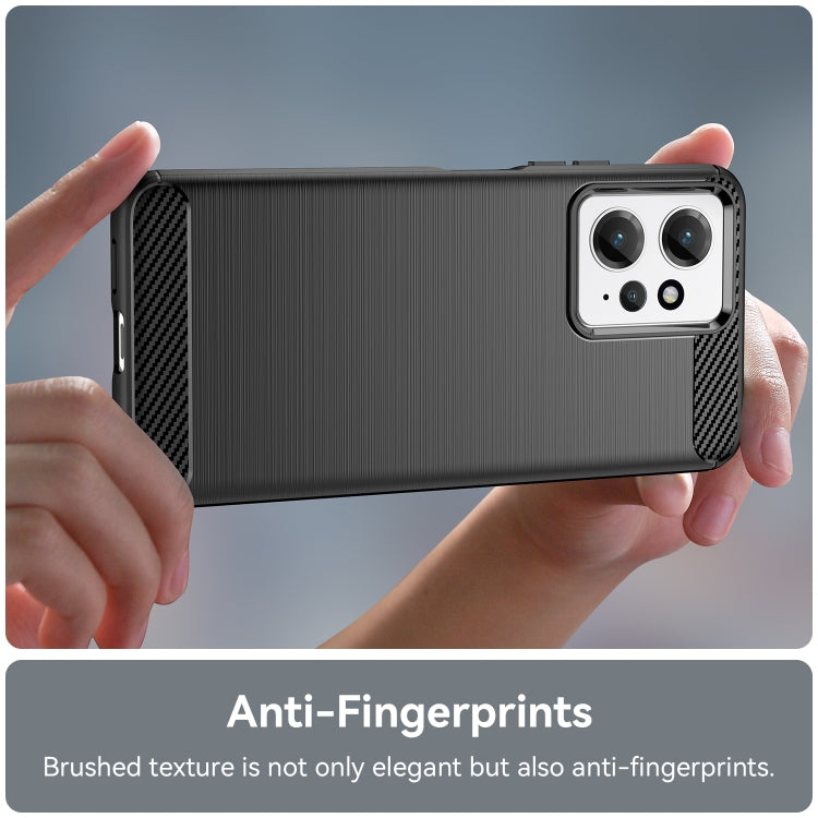 For Xiaomi Redmi Note 12 4G Global Brushed Texture Carbon Fiber TPU Phone Case(Black) - free shipping - PMC TechLife - Order now!