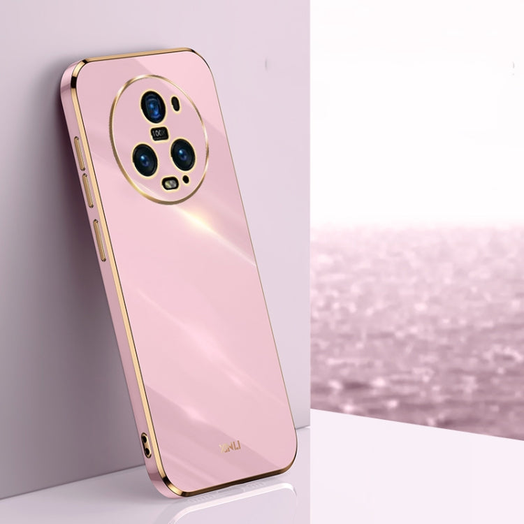 For Honor Magic5 Pro 5G XINLI Straight Edge 6D Electroplate TPU Phone Case(Cherry Purple) - free shipping - PMC TechLife - Order now!