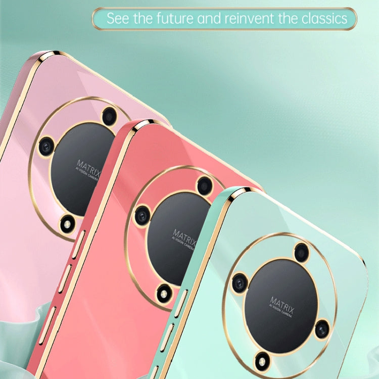 For Honor X9a 5G XINLI Straight Edge 6D Electroplate TPU Phone Case(Black) - Honor Cases by XINLI | Online Shopping South Africa | PMC TechLife | Buy Now Pay Later Mobicred