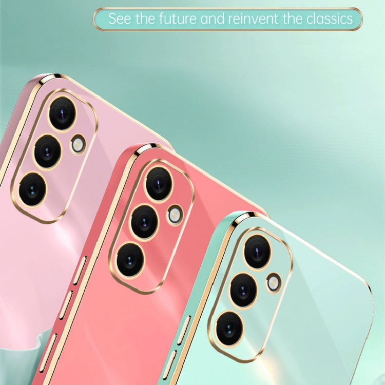 For Samsung Galaxy A34 5G XINLI Straight Edge 6D Electroplate TPU Phone Case(Hawthorn Red) - free shipping - PMC TechLife - Order now!