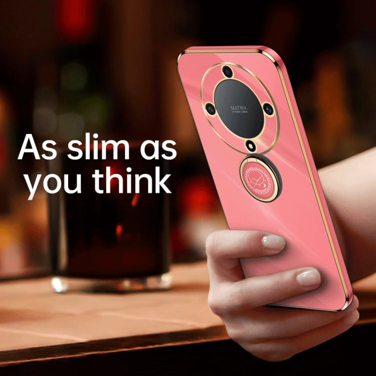 For Honor X9a 5G XINLI Straight Edge 6D Electroplate TPU Phone Case with Ring Holder(Mint Green) - free shipping - PMC TechLife - Order now!
