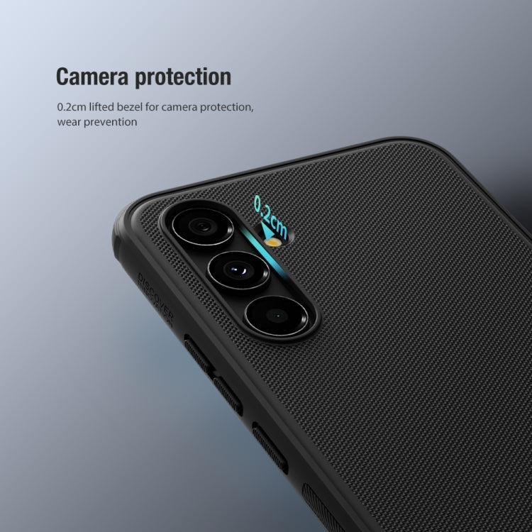For Samsung Galaxy A54 5G NILLKIN Super Frosted Shield Pro PC + TPU Phone Case(Black) - Galaxy Phone Cases by NILLKIN | Online Shopping South Africa | PMC TechLife | Buy Now Pay Later Mobicred