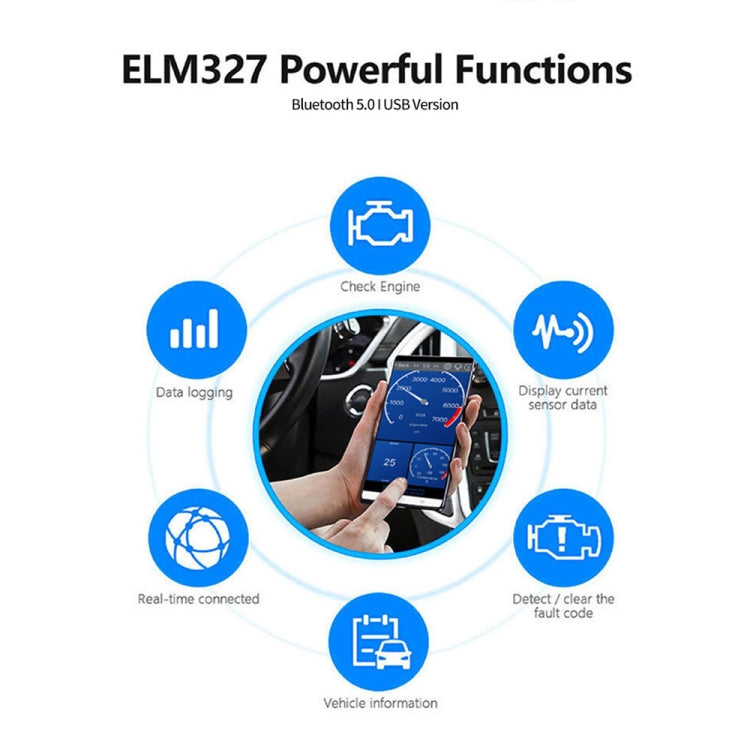 KONNWEI KW903 Bluetooth 5.0 OBD2 Car Fault Diagnostic Scan Tools Support IOS / Android(Black Red) - free shipping - PMC TechLife - Order now!