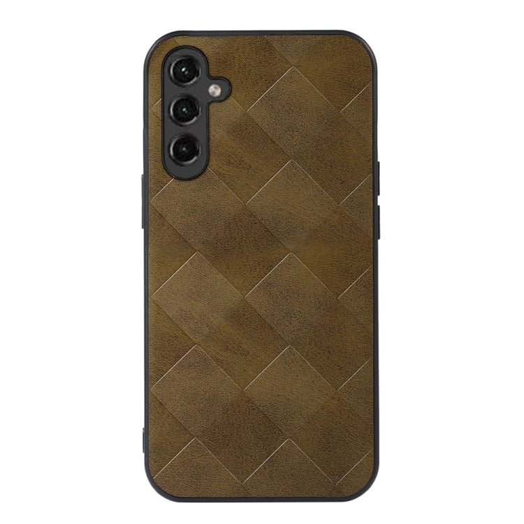 For Samsung Galaxy A24 4G Weave Plaid PU Phone Case(Green) - free shipping - PMC TechLife - Order now!