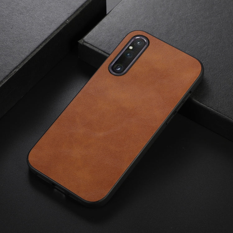 For Sony Xperia 1 V Cowhide Texture PU Phone Case(Brown) - free shipping - PMC TechLife - Order now!
