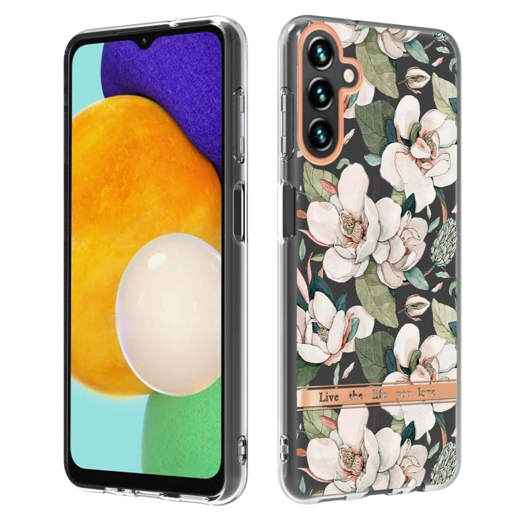 For Samsung Galaxy A54 5G Flowers and Plants Series IMD TPU Phone Case(Green Gardenia) - free shipping - PMC TechLife - Order now!