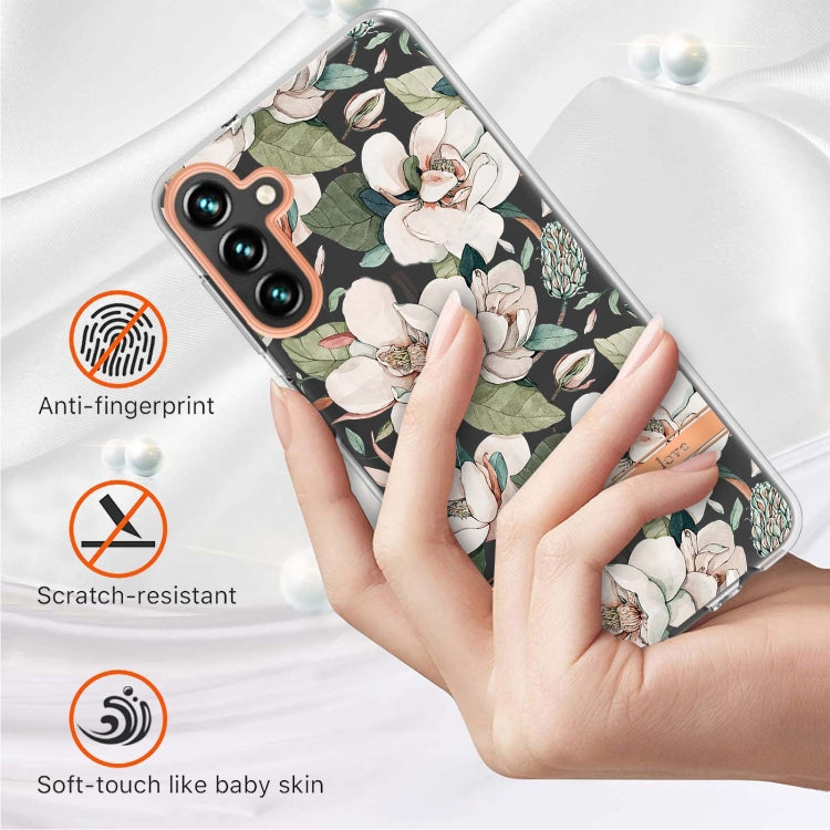 For Samsung Galaxy A54 5G Flowers and Plants Series IMD TPU Phone Case(Green Gardenia) - free shipping - PMC TechLife - Order now!