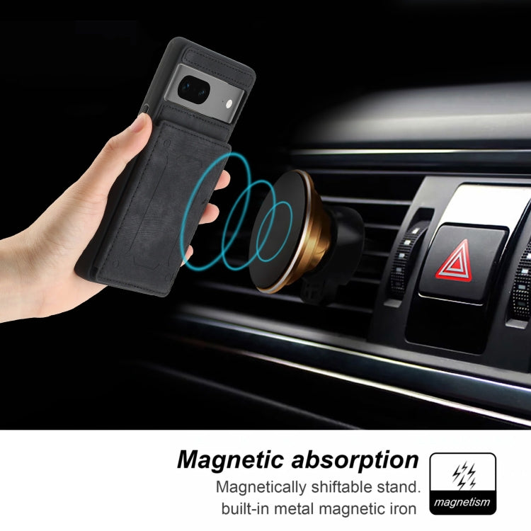 For Google Pixel 7 5G Dream Magnetic Back Cover Card Wallet Phone Case(Black) - Google Cases by PMC TechLife | Online Shopping South Africa | PMC TechLife | Buy Now Pay Later Mobicred