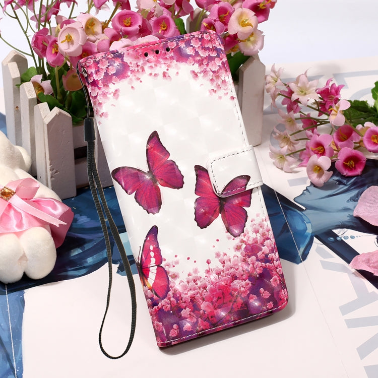 For Samsung Galaxy A34 5G 3D Painting Horizontal Flip Leather Phone Case(Rose Butterfly) - free shipping - PMC TechLife - Order now!