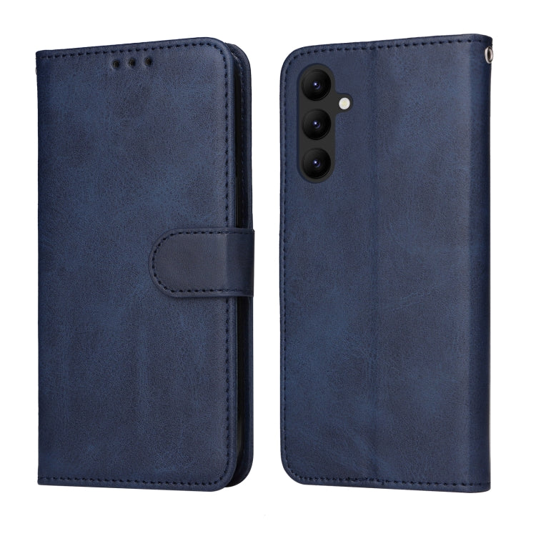 For Samsung Galaxy A24 4G Classic Calf Texture Flip Leather Phone Case(Blue) - free shipping - PMC TechLife - Order now!