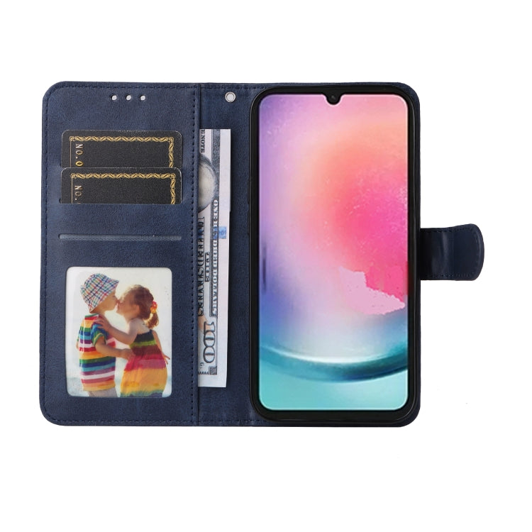 For Samsung Galaxy A24 4G Classic Calf Texture Flip Leather Phone Case(Blue) - free shipping - PMC TechLife - Order now!