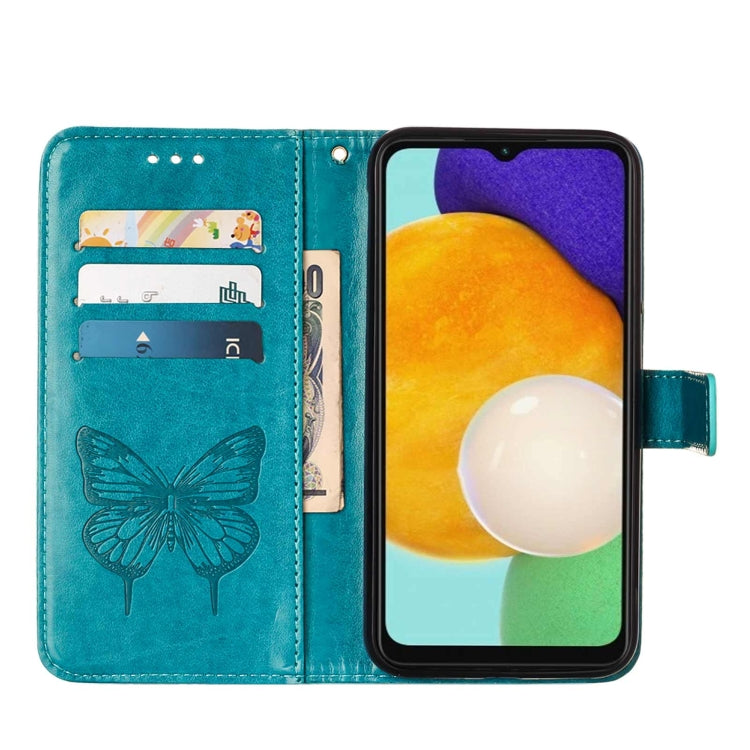 For Samsung Galaxy A34 5G Embossed Butterfly Leather Phone Case(Blue) - free shipping - PMC TechLife - Order now!