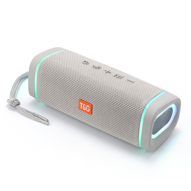 T&G TG375 Outdoor Portable LED Light RGB Wireless Bluetooth Speaker Subwoofer(Grey) - Desktop Speaker by T&G | Online Shopping South Africa | PMC TechLife | Buy Now Pay Later Mobicred