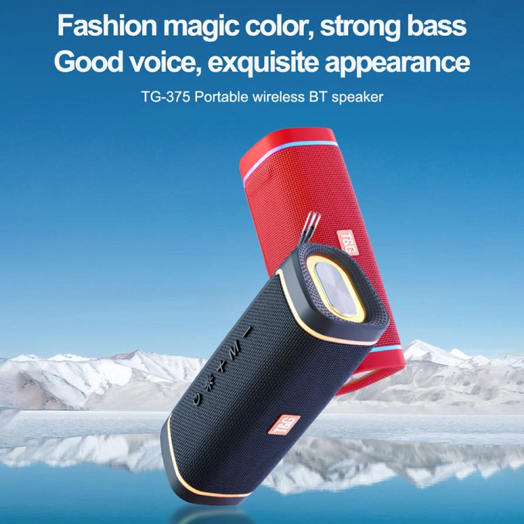 T&G TG375 Outdoor Portable LED Light RGB Wireless Bluetooth Speaker Subwoofer(Dark Green) - Desktop Speaker by T&G | Online Shopping South Africa | PMC TechLife | Buy Now Pay Later Mobicred