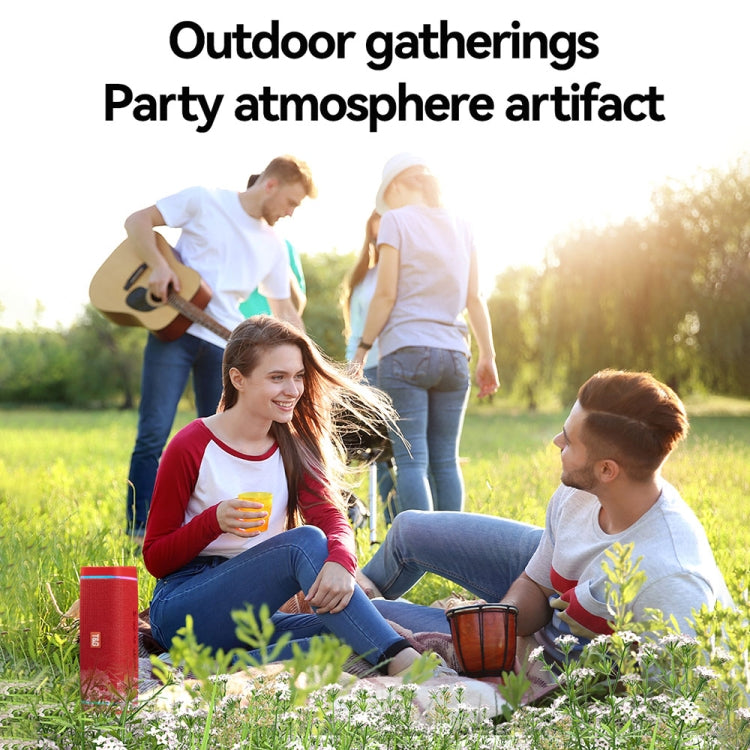 T&G TG375 Outdoor Portable LED Light RGB Wireless Bluetooth Speaker Subwoofer(Grey) - Desktop Speaker by T&G | Online Shopping South Africa | PMC TechLife | Buy Now Pay Later Mobicred