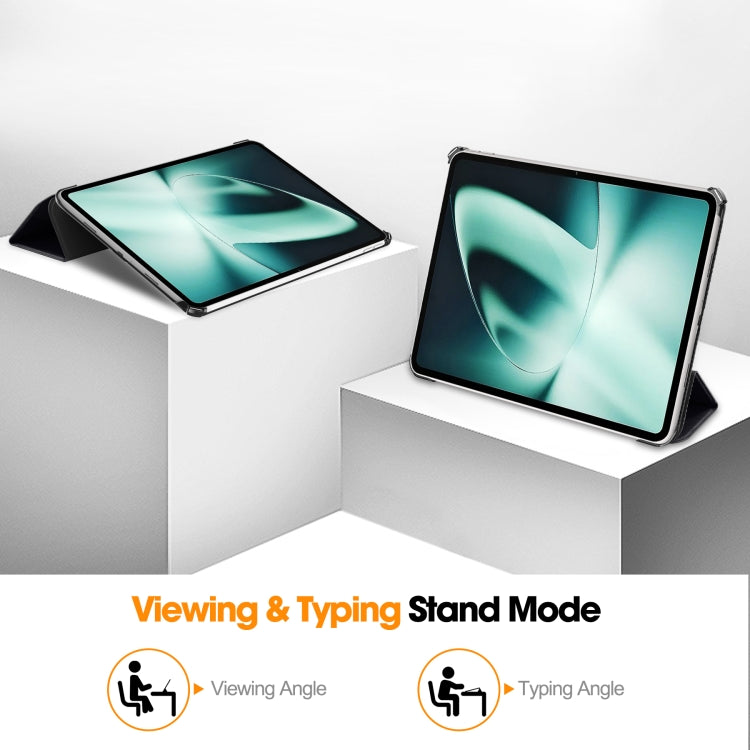 For OnePlus Pad Custer Painted 3-Fold Holder Smart Leather Tablet Case(Big Eye Me) - free shipping - PMC TechLife - Order now!