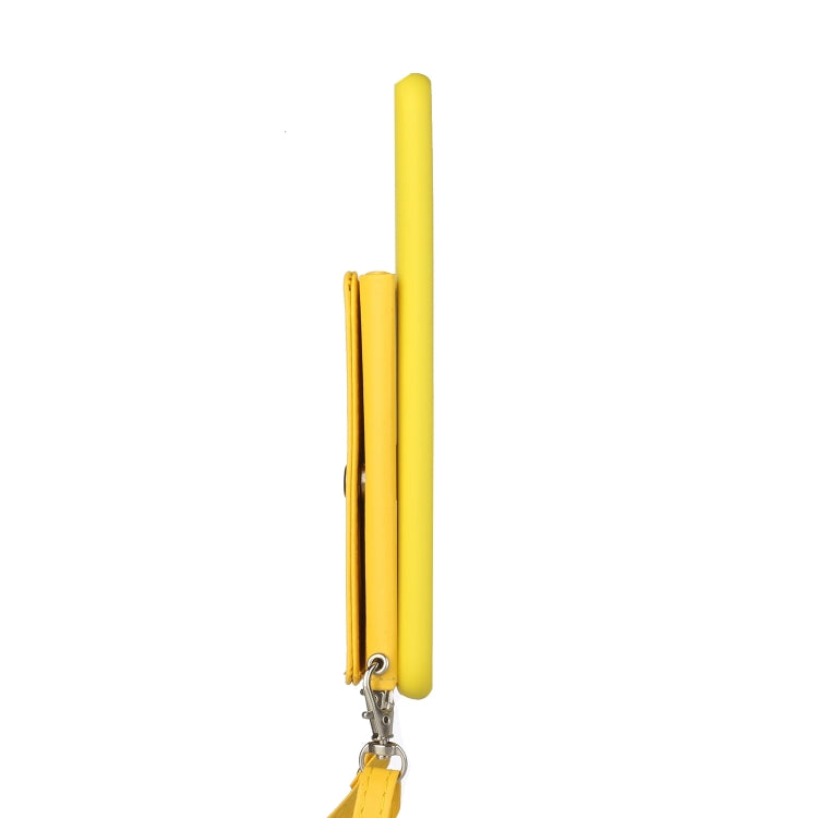 For Samsung Galaxy A14 5G Crossbody Lanyard Wallet Card Bag Phone Case(Yellow) - free shipping - PMC TechLife - Order now!