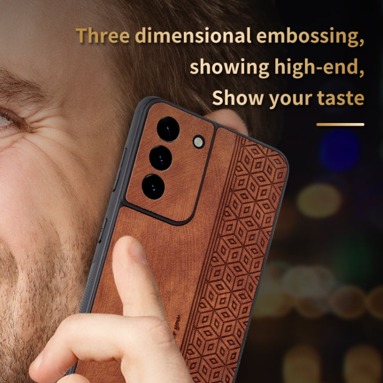 For Samsung Galaxy S21 5G AZNS 3D Embossed Skin Feel Phone Case(Dark Green) - Galaxy S21 5G Cases by AZNS | Online Shopping South Africa | PMC TechLife | Buy Now Pay Later Mobicred