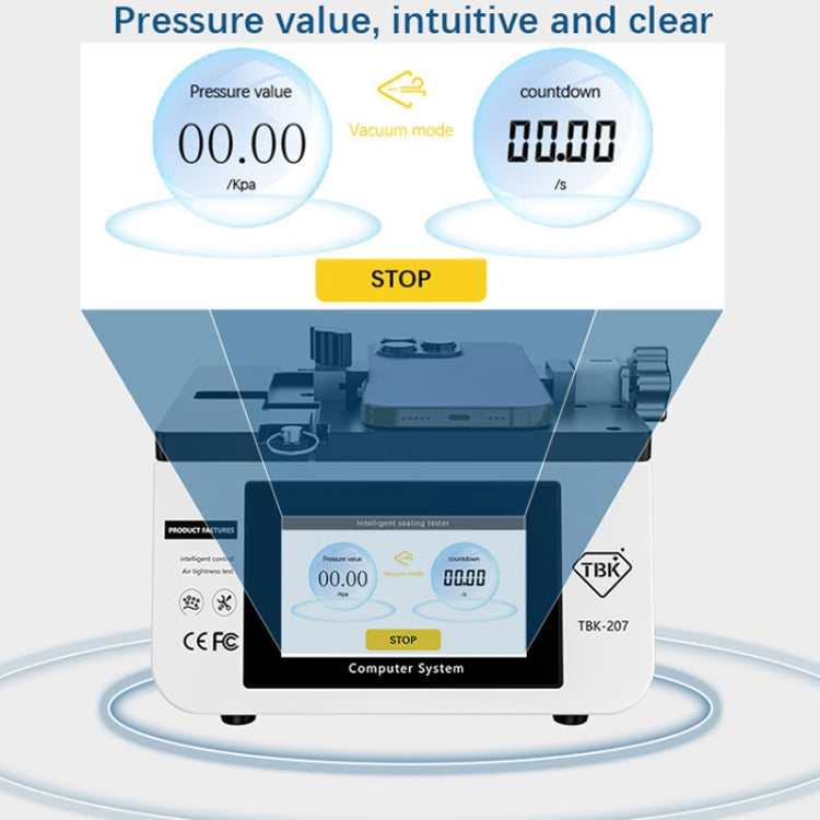 TBK-207 Portable Intelligent Air Tightness Detector Built-in Vacuum Pump(US Plug) - free shipping - PMC TechLife - Order now!