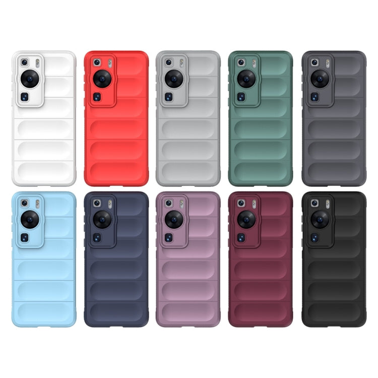 For Huawei P60 Magic Shield TPU + Flannel Phone Case(White) - Huawei Cases by PMC TechLife | Online Shopping South Africa | PMC TechLife | Buy Now Pay Later Mobicred