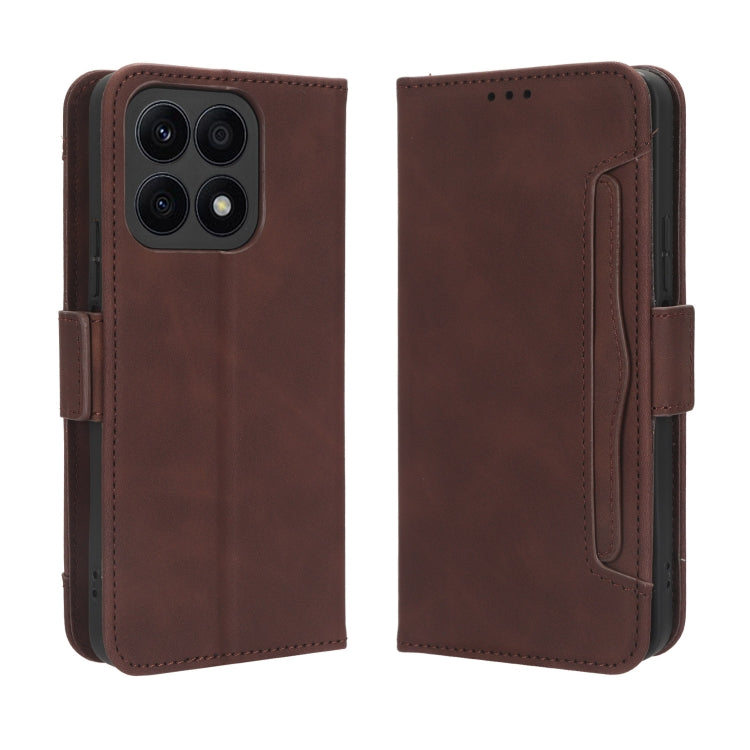 For Honor X8a Skin Feel Calf Texture Card Slots Leather Phone Case(Brown) - free shipping - PMC TechLife - Order now!
