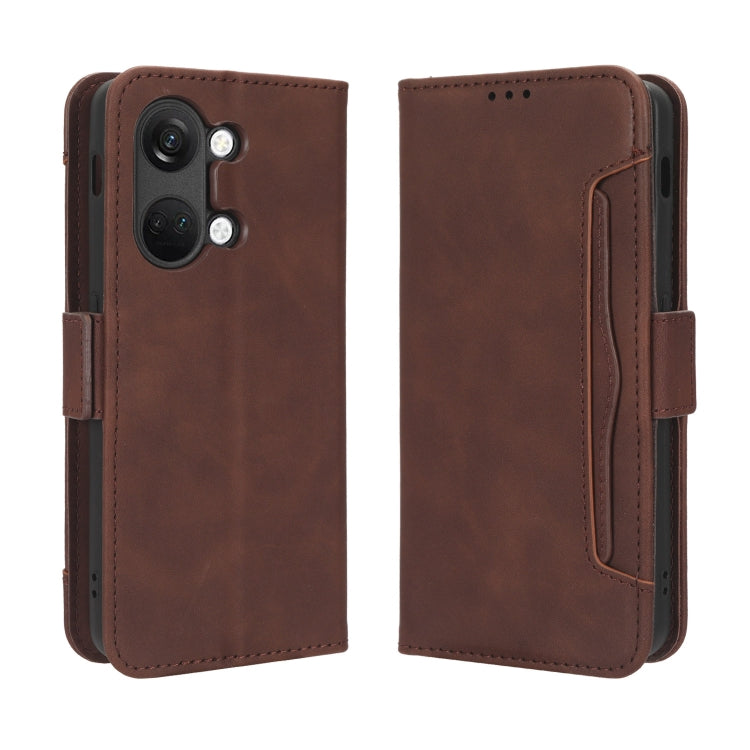 For OnePlus Ace 2V Skin Feel Calf Texture Card Slots Leather Phone Case(Brown) - free shipping - PMC TechLife - Order now!