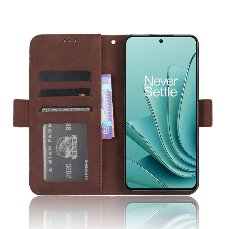 For OnePlus Ace 2V Skin Feel Calf Texture Card Slots Leather Phone Case(Brown) - free shipping - PMC TechLife - Order now!