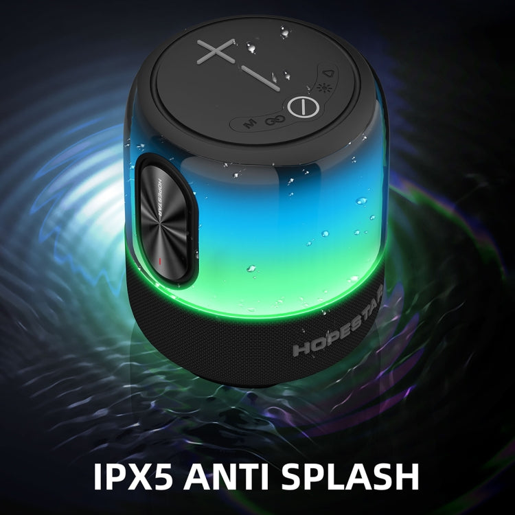 HOPESTAR SC-01 Waterproof LED Light Wireless Bluetooth Speaker(Grey) - free shipping - PMC TechLife - Order now!