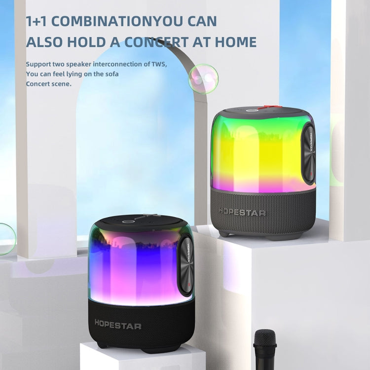 HOPESTAR SC-01 Waterproof LED Light Wireless Bluetooth Speaker(Blue) - free shipping - PMC TechLife - Order now!