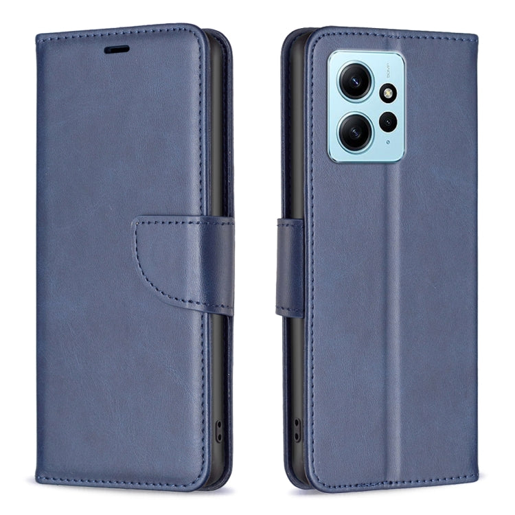 For Xiaomi Redmi Note 12 4G Global Lambskin Texture Leather Phone Case(Blue) - free shipping - PMC TechLife - Order now!