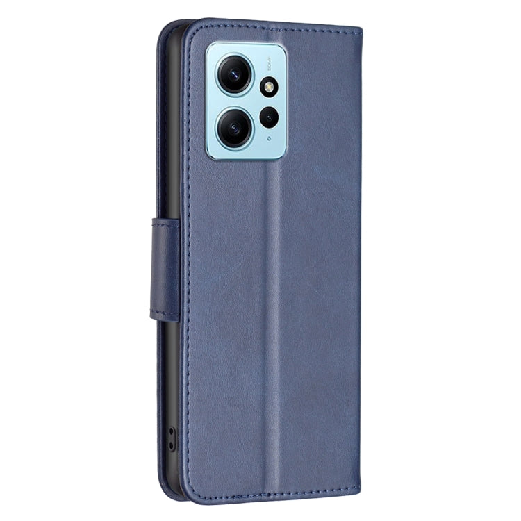 For Xiaomi Redmi Note 12 4G Global Lambskin Texture Leather Phone Case(Blue) - free shipping - PMC TechLife - Order now!