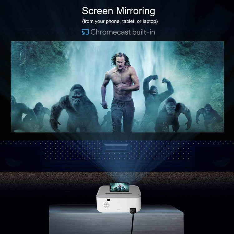MECOOL KP1 1920x1080P 700ANSI Lumens Portable Mini LCD Smart Projector(EU Plug) - Mini Projector by MECOOL | Online Shopping South Africa | PMC TechLife