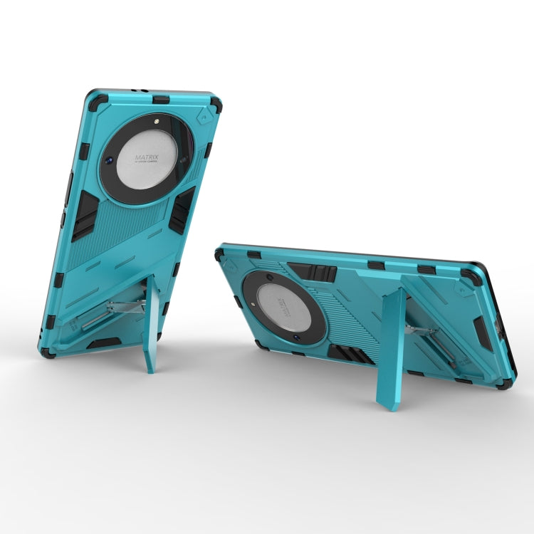 For Honor X9a/X40 5G/Magic5 Lite Punk Armor PC + TPU Phone Case with Holder(Blue) - free shipping - PMC TechLife - Order now!