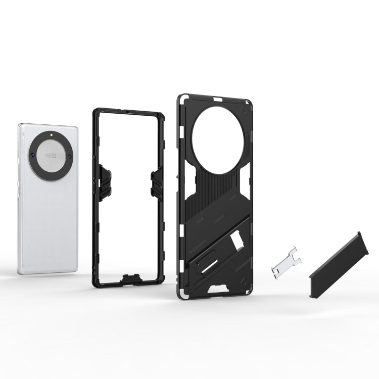 For Honor X9a/X40 5G/Magic5 Lite Punk Armor PC + TPU Phone Case with Holder(Blue) - free shipping - PMC TechLife - Order now!