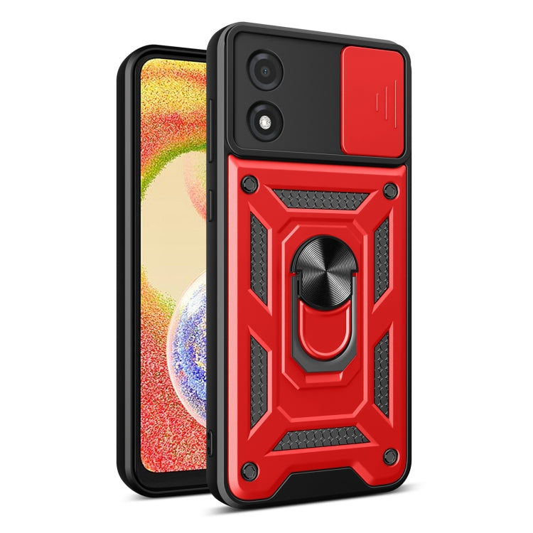 For Motorola Moto E13 4G Sliding Camera Cover Design TPU+PC Phone Case(Red) - free shipping - PMC TechLife - Order now!