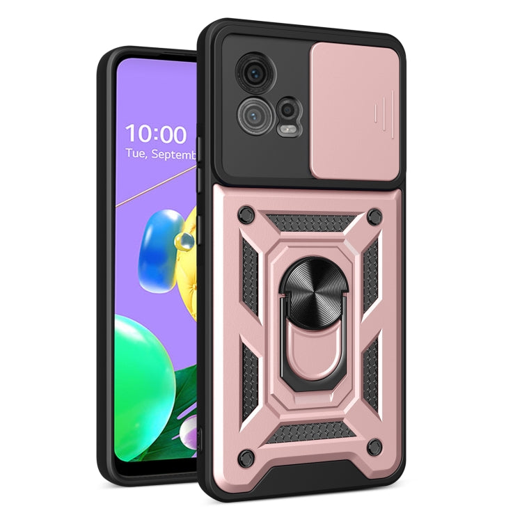 For Motorola Moto G72 Sliding Camera Cover Design TPU+PC Phone Case(Rose Gold) - free shipping - PMC TechLife - Order now!
