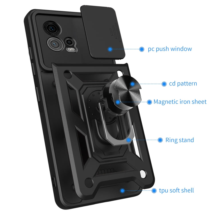 For Motorola Moto G72 Sliding Camera Cover Design TPU+PC Phone Case(Gold) - free shipping - PMC TechLife - Order now!