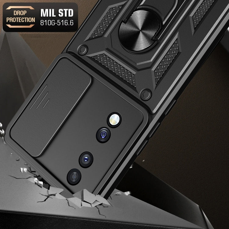 For Honor 70 5G Sliding Camera Cover Design TPU+PC Phone Case(Silver) - free shipping - PMC TechLife - Order now!