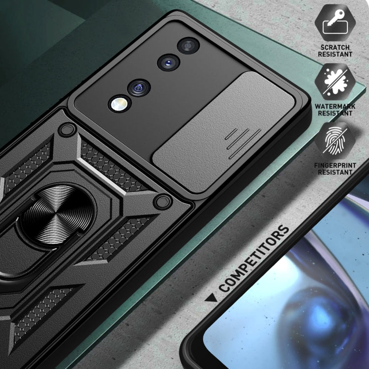 For Honor 70 5G Sliding Camera Cover Design TPU+PC Phone Case(Silver) - free shipping - PMC TechLife - Order now!