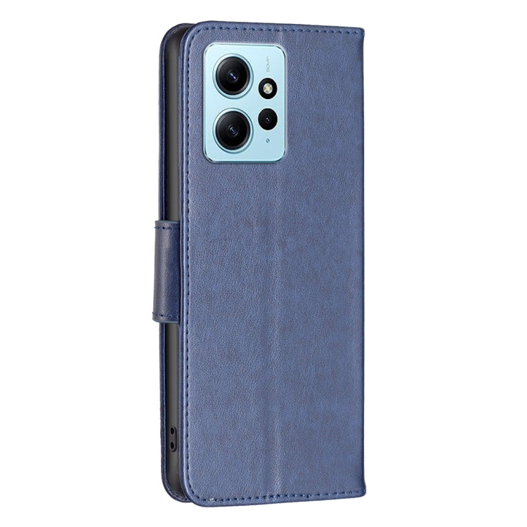 For Xiaomi Redmi Note 12 4G Global Two Butterflies Embossing Leather Phone Case(Blue) - free shipping - PMC TechLife - Order now!