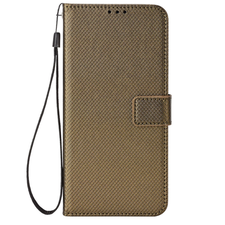 For TCL 403 Diamond Texture Leather Phone Case(Brown) - free shipping - PMC TechLife - Order now!