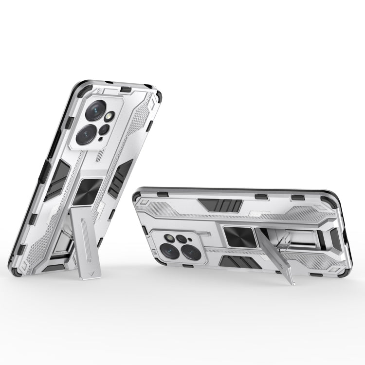 For Xiaomi Redmi Note 12 4G Supersonic PC + TPU Shock-proof Phone Case with Holder(Silver) - free shipping - PMC TechLife - Order now!