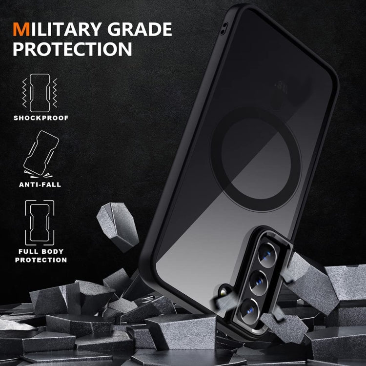 For Samsung Galaxy S23+ 5G Acrylic PC MagSafe Magnetic Phone Case(Black) - Galaxy S23+ 5G Cases by PMC TechLife | Online Shopping South Africa | PMC TechLife