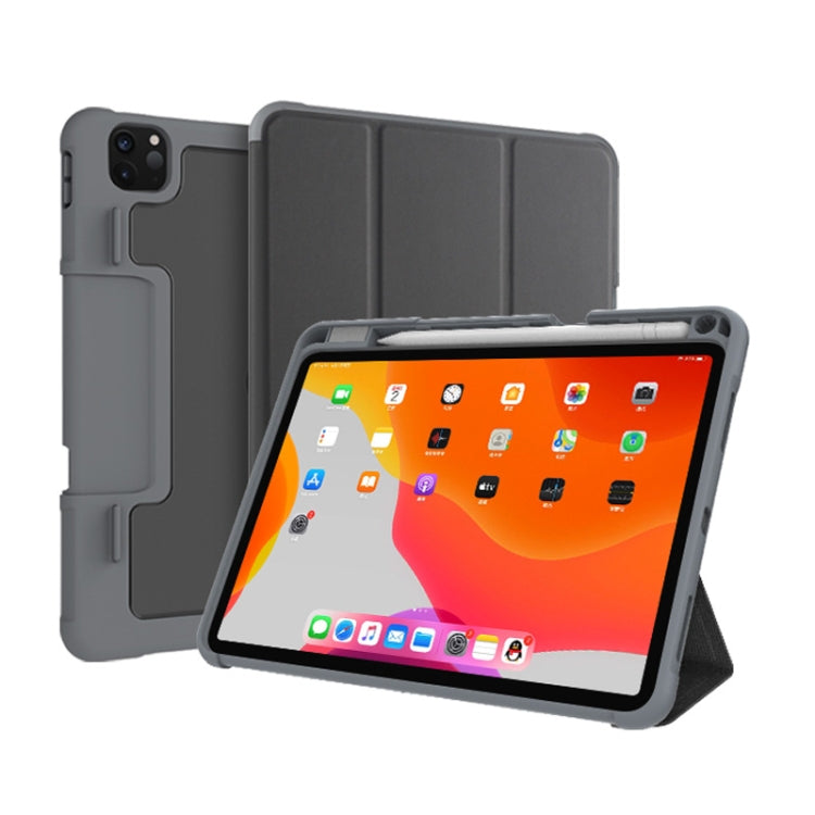 For iPad Pro 11 2022 / 2021 / 2020 Mutural Horizontal Flip Leather Tablet Case with Holder & Pen Slot(Black) - free shipping - PMC TechLife - Order now!