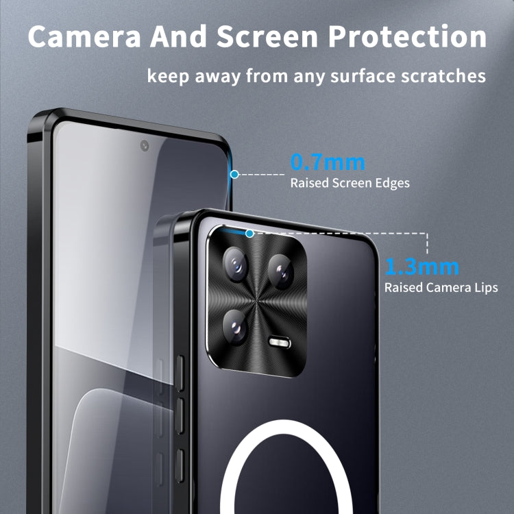 For Xiaomi 13 MagSafe Magnetic Frosted Metal Phone Case(Black) - free shipping - PMC TechLife - Order now!