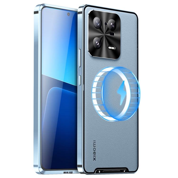 For Xiaomi 13 Pro MagSafe Magnetic Frosted Metal Phone Case(Blue) - Xiaomi Cases by PMC TechLife | Online Shopping South Africa | PMC TechLife | Buy Now Pay Later Mobicred