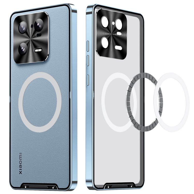For Xiaomi 13 Pro MagSafe Magnetic Frosted Metal Phone Case(Blue) - Xiaomi Cases by PMC TechLife | Online Shopping South Africa | PMC TechLife | Buy Now Pay Later Mobicred