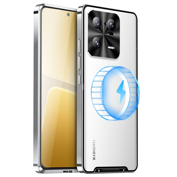 For Xiaomi 13 Pro MagSafe Magnetic Frosted Metal Phone Case(Silver) - free shipping - PMC TechLife - Order now!